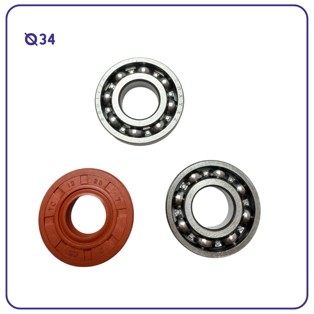 Kit cilindro e Pistone diametro 34 mm per Oleo Mac Sparta e Efco stark 25cc