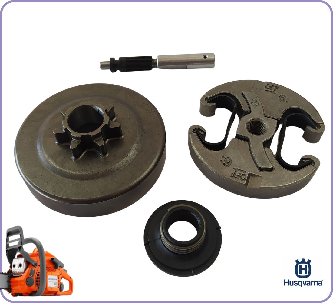 BOMBA DE ACEITE EMBRAGUE y CAMPANA para motosierra HUSQVARNA 440 450 345 350 repuestos