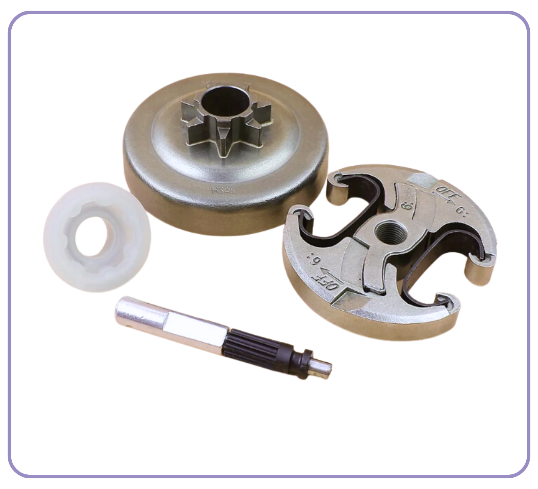 POMPA OLIO FRIZIONE e CAMPANA per motosega HUSQVARNA 440 450 345 350 ricambi