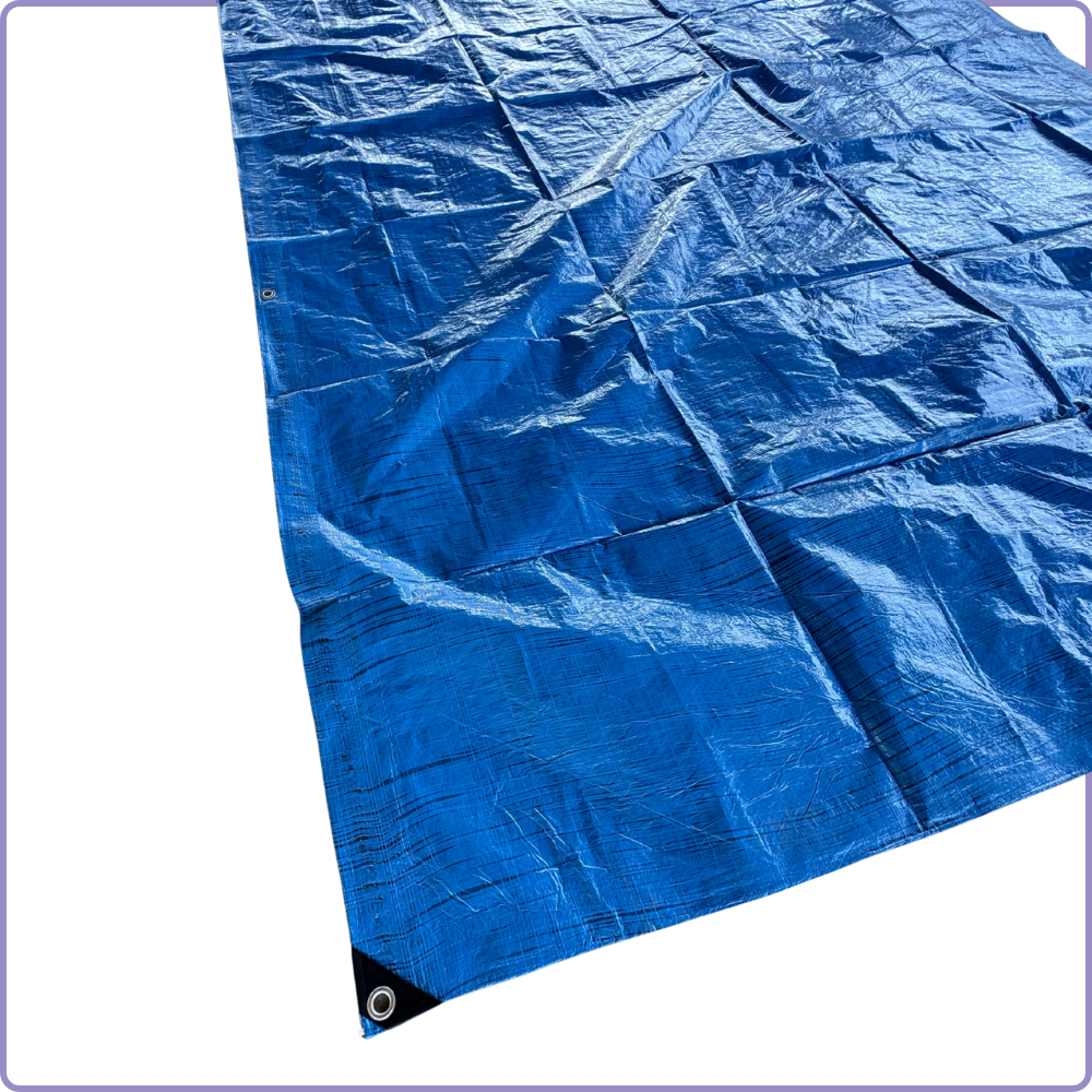 Tarpaulin with Eyelets – 80 gr/m², Reinforced, Various Sizes 3x2 3x4