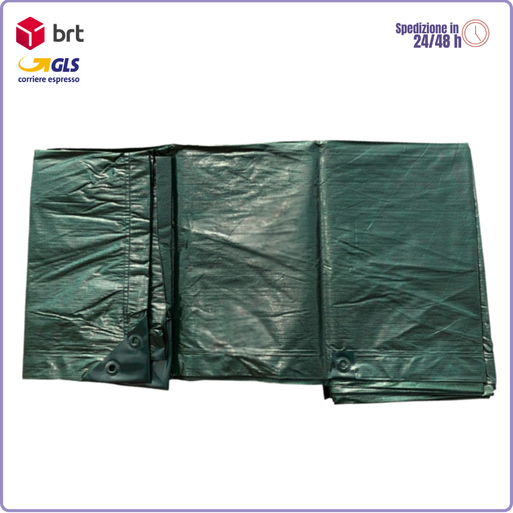Waterproof reinforced eyelet tarpaulin for outdoor / low temperatures