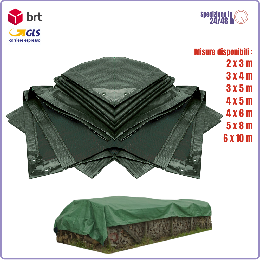 Telone occhiellato rinforzato impermeabile per esterno / basse temperature