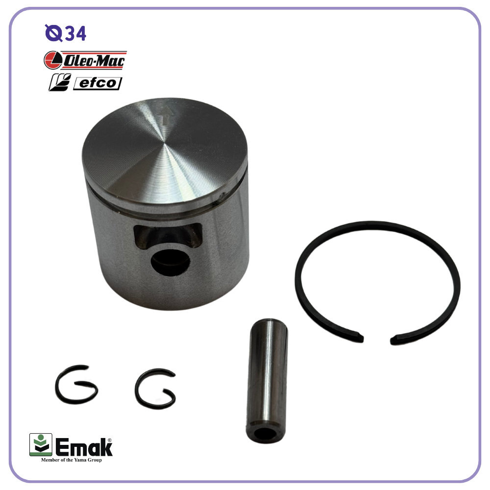 pistone per decespugliatore efco oleomac e emak diametro 34