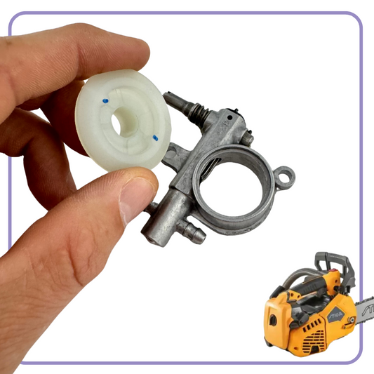 Vite senza Fine e Pompa Olio per Motosega Alpina Hyundai 25 38 cc da pota