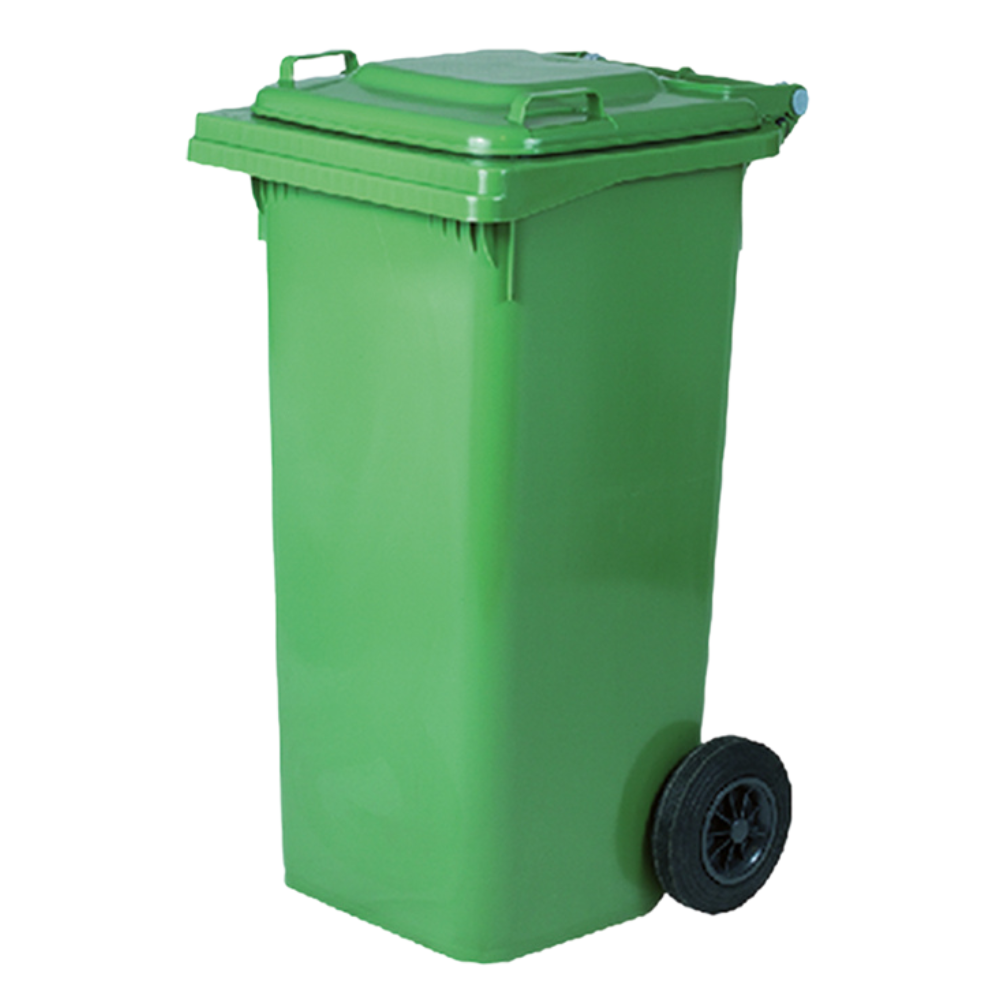 Contenedor de basura con ruedas de 120 o 240 litros – papelera de reciclaje