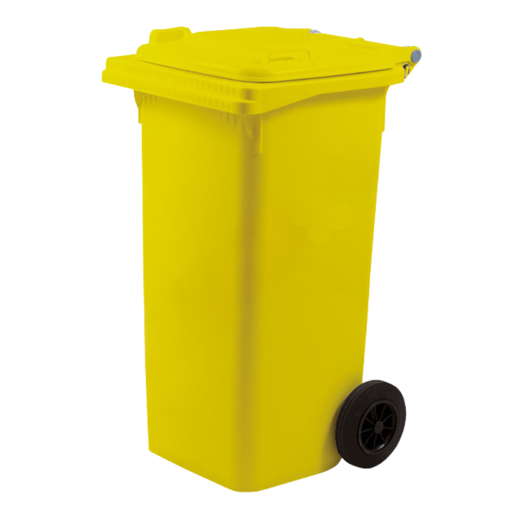 Contenedor de basura con ruedas de 120 o 240 litros – papelera de reciclaje