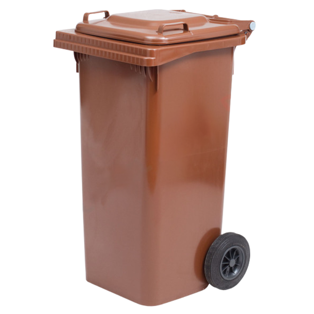 Contenedor de basura con ruedas de 120 o 240 litros – papelera de reciclaje