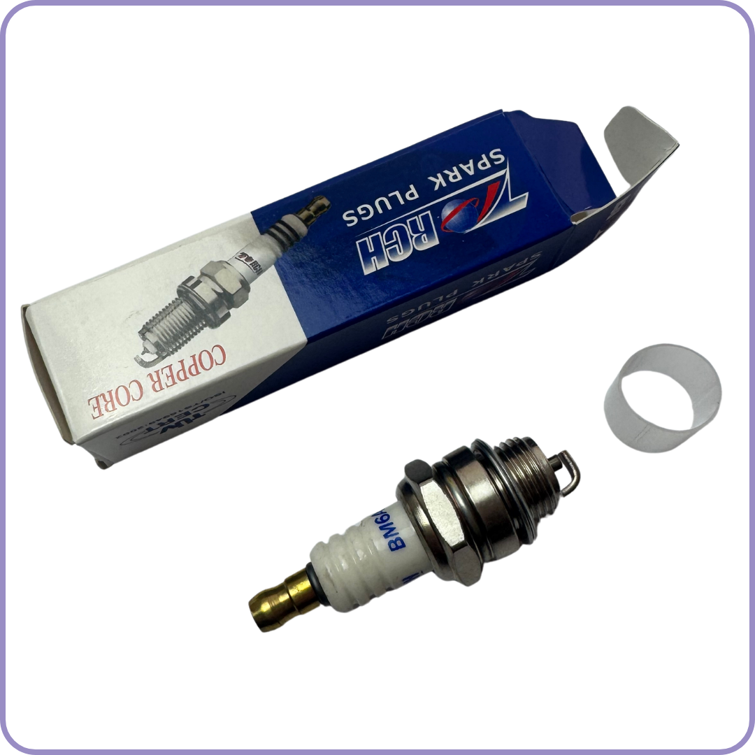 Kit de reemplazo de membranas de carburador Tillotson HU con filtro de gasolina y bujía - Compatible con Alpina Castor Stihl