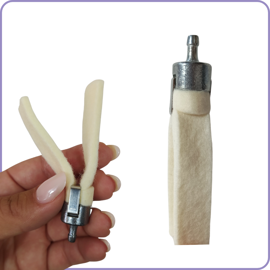 Kit de reemplazo de membranas de carburador Tillotson HU con filtro de gasolina y bujía - Compatible con Alpina Castor Stihl