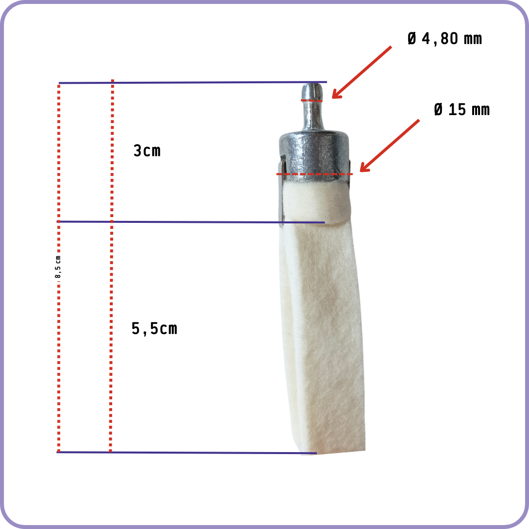 Kit de reemplazo de membranas de carburador Tillotson HU con filtro de gasolina y bujía - Compatible con Alpina Castor Stihl