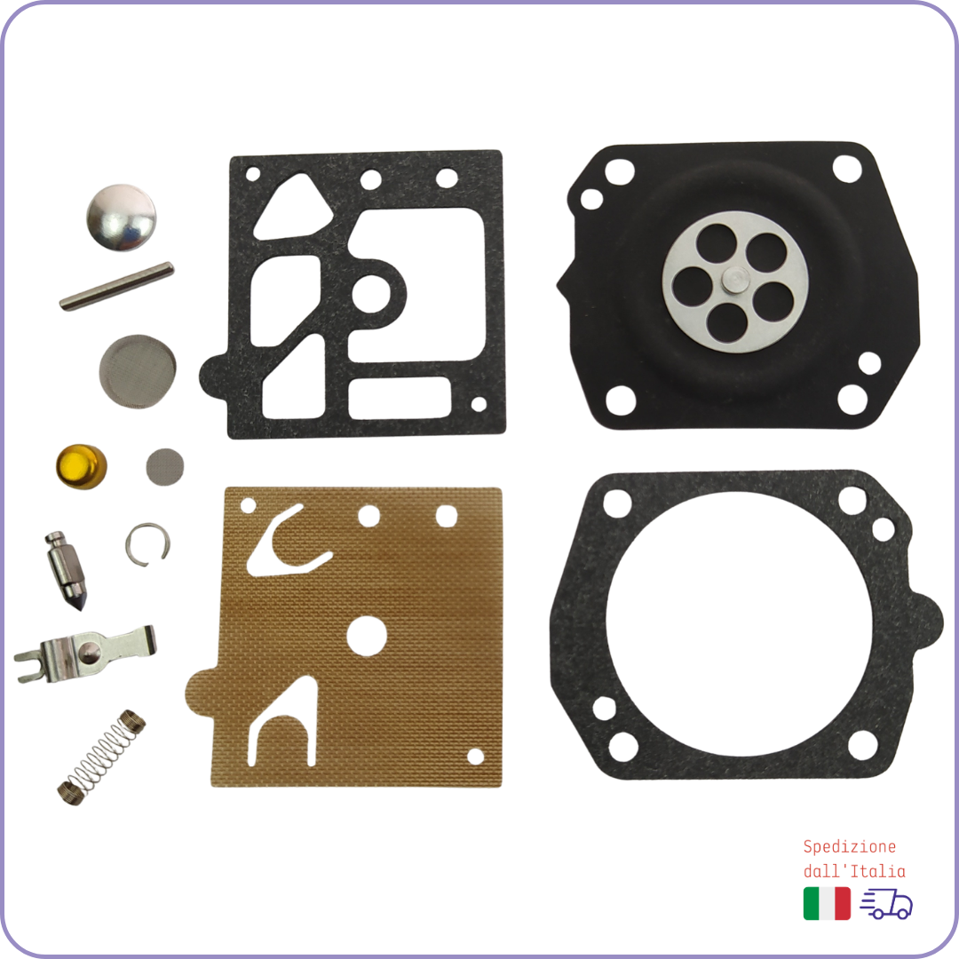 Kit Membrane Carburatore Walbro K10-HD con Filtro Aria e Benzina per Husqvarna 450
