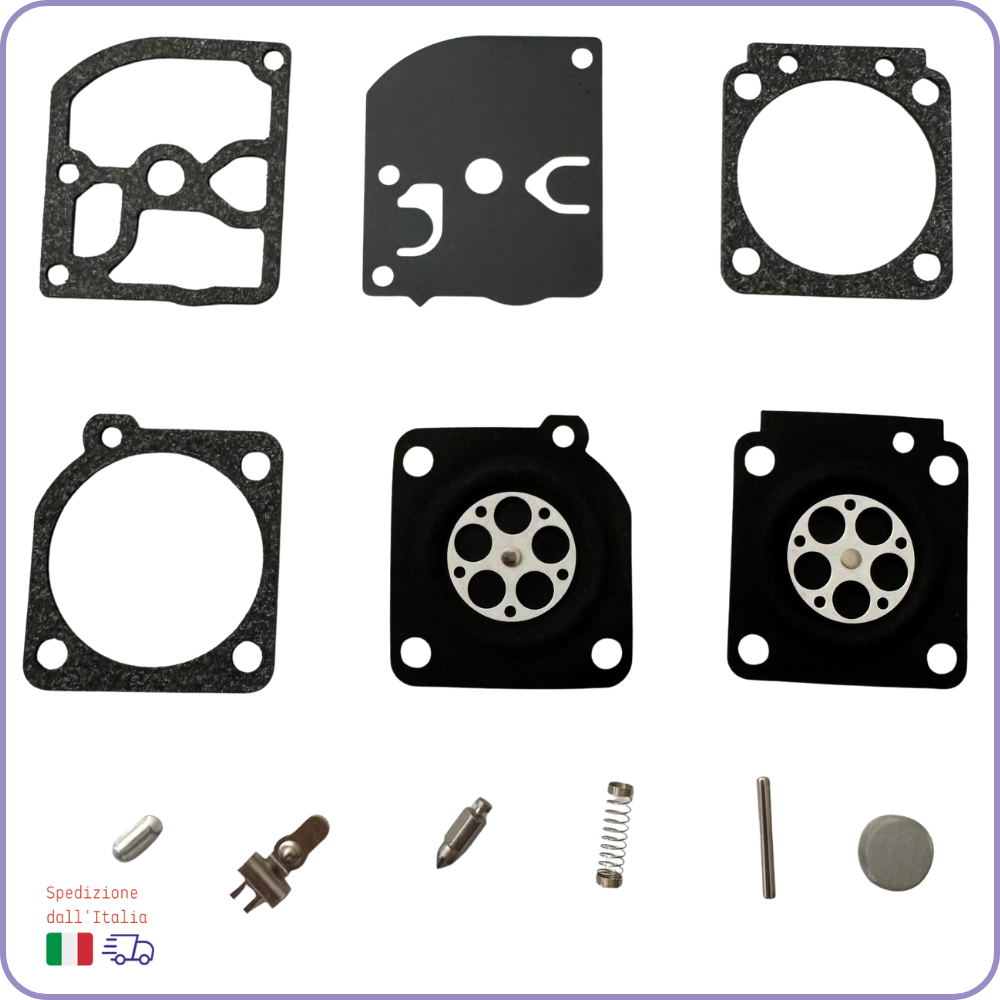 Kit Membrane Carburatore Zama C1Q con Filtro Aria e Benzina per Husqvarna 450
