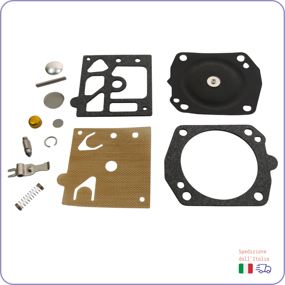 Kit Membrane Carburatore Walbro K10-HD con Filtro Aria e Benzina per Husqvarna 450