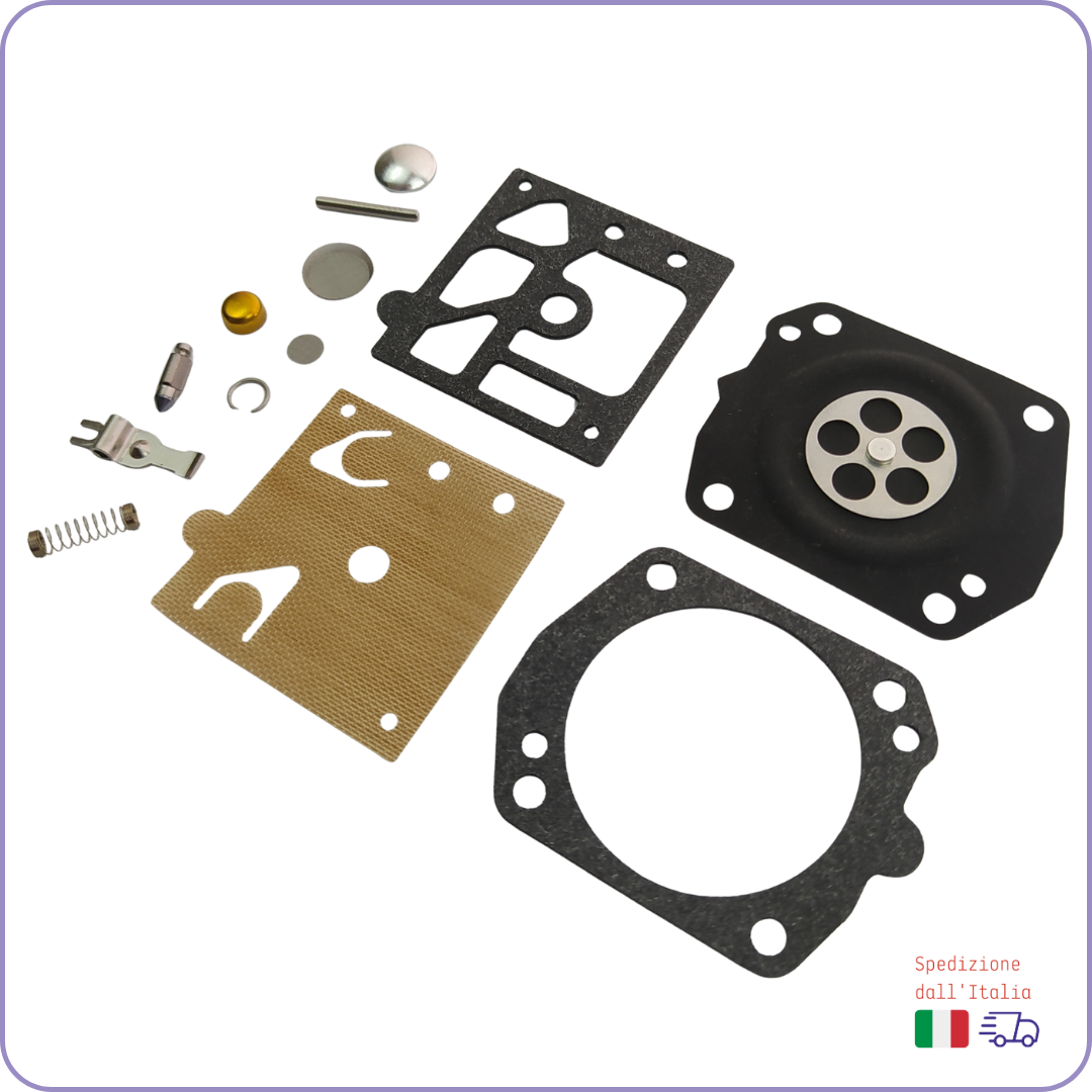 Kit Membrane Carburatore Walbro K10-HD con Filtro Aria e Benzina per Husqvarna 450