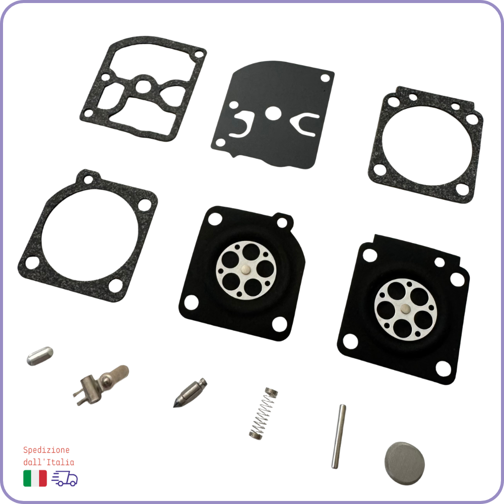 Kit Membrane Carburatore Zama C1Q con Filtro Aria e Benzina per Husqvarna 450