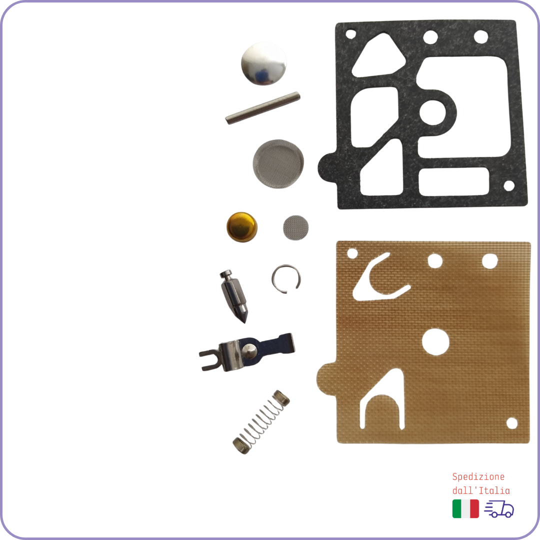 Kit Membrane Carburatore Walbro K10-HD con Filtro Aria e Benzina per Husqvarna 450