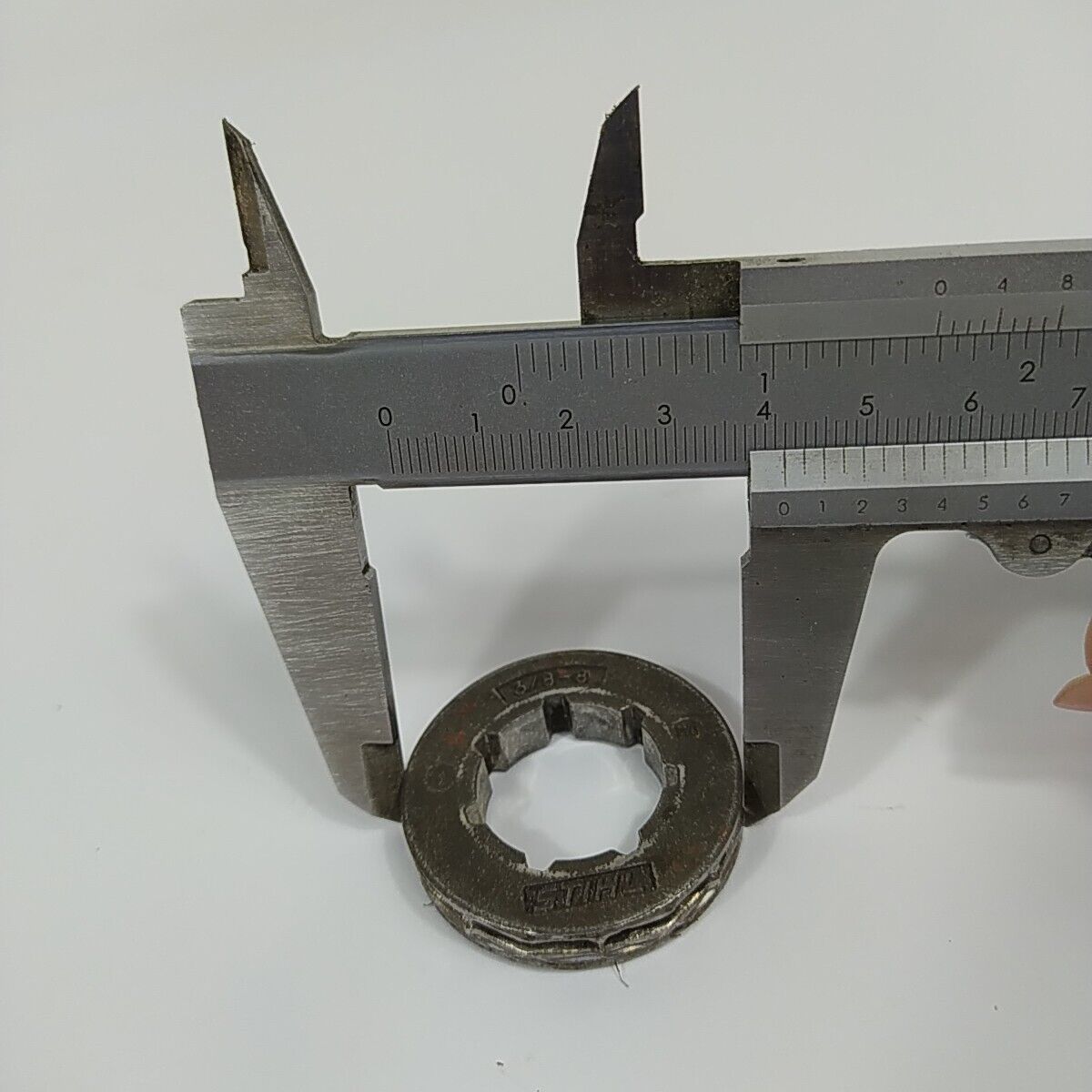 ROCCHETTO CAMPANA FRIZIONE CATENA 3/8-8 PER MOTOSEGA STIHL ricambi usati