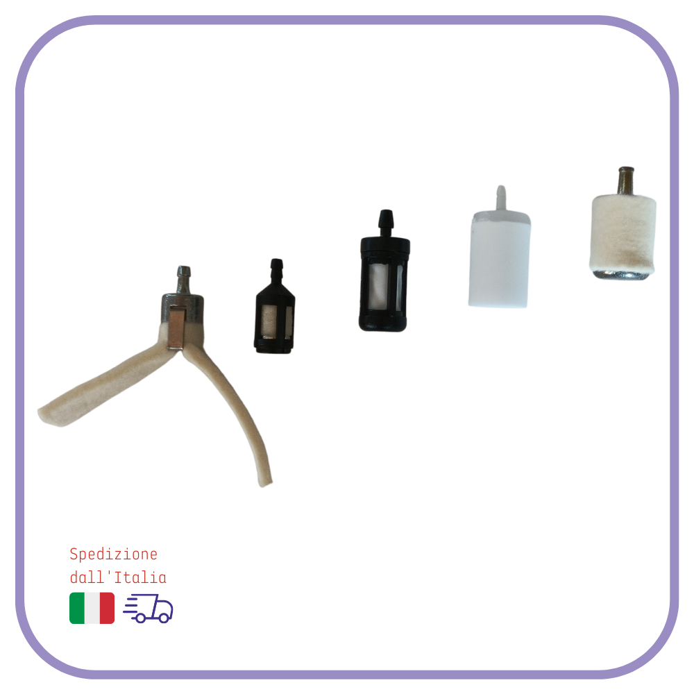 FILTRO benzina DECESPUGLIATORE motosega per filtri carburante UNIVERSALE walbro