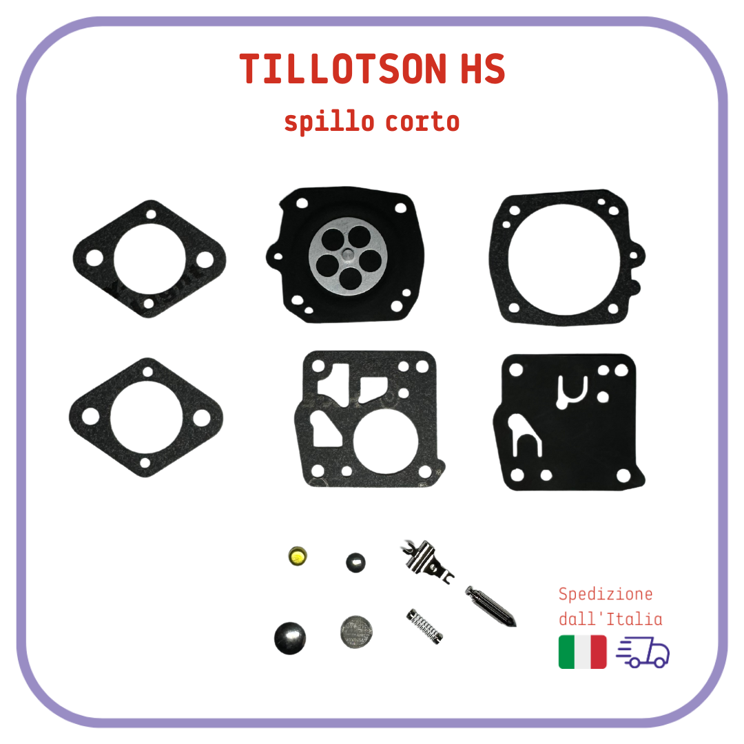 kit MEMBRANE per carburatore TILLOTSON HS motosega ALPINA e ricambi Echo OLEOMAC