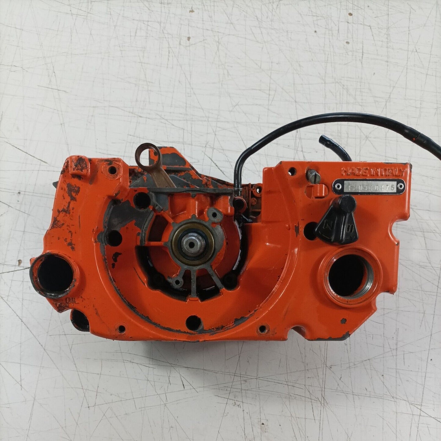 MOTOSEGA OLEOMAC OM 251 KIT CARTER serbatoio BASAMENTO E ALBERO MOTORE usato