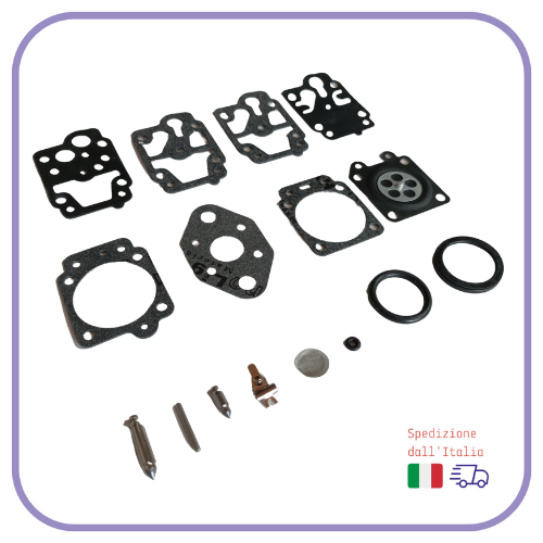 KIT MEMBRANA POMPANTE BASETTA TIPO WALBRO PER CARBURATORE - Foto 4