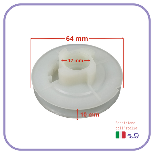 PULEGGIA di AVVIAMENTO A STRAPPO per MOTOSEGA 45 52 58 cc e 5800 5500 5200 4500