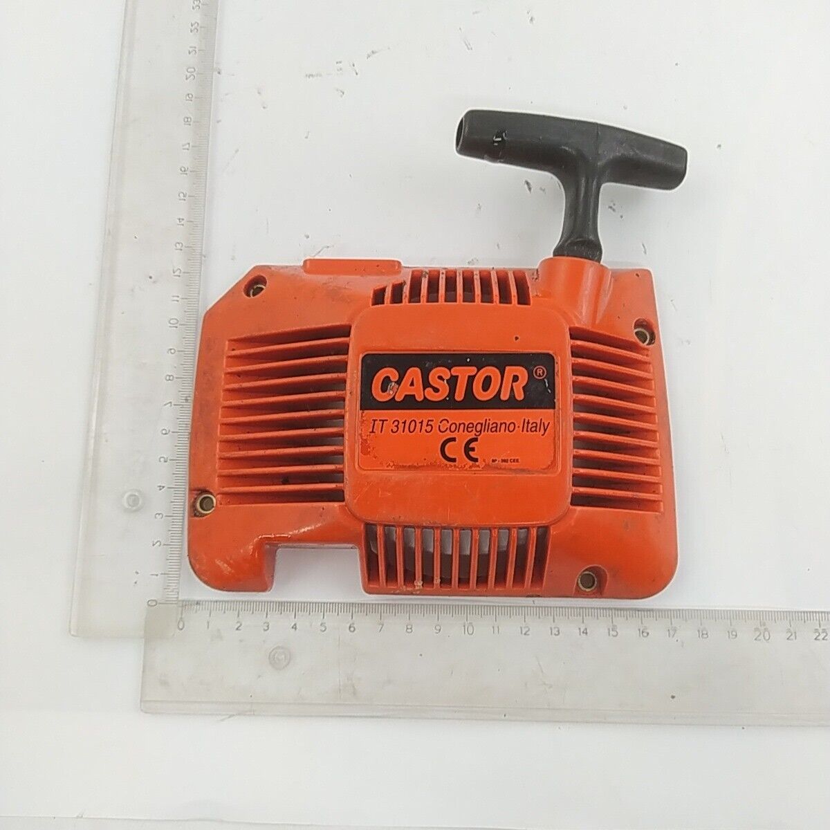 motosega CASTOR ALPINA 450 ricambio COPERCHIO di AVVIAMENTO trascinatore Usato