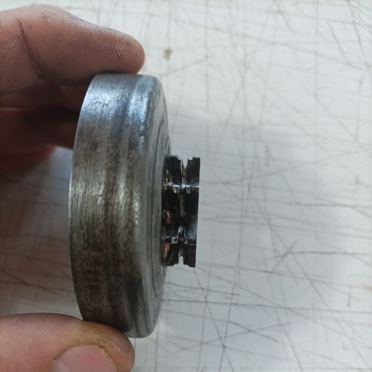 MOTOSEGA OLEOMAC OM 251 FRIZIONE E CAMPANA tamburo COMPLETA ricambi usati