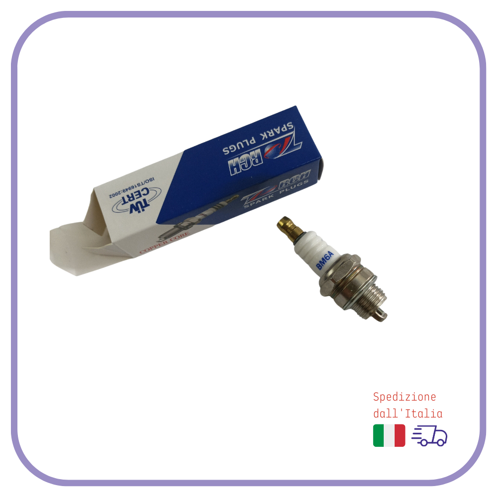 Ricambio CANDELA BM6A accensione per motosega decespugliatore taglia erba siepe