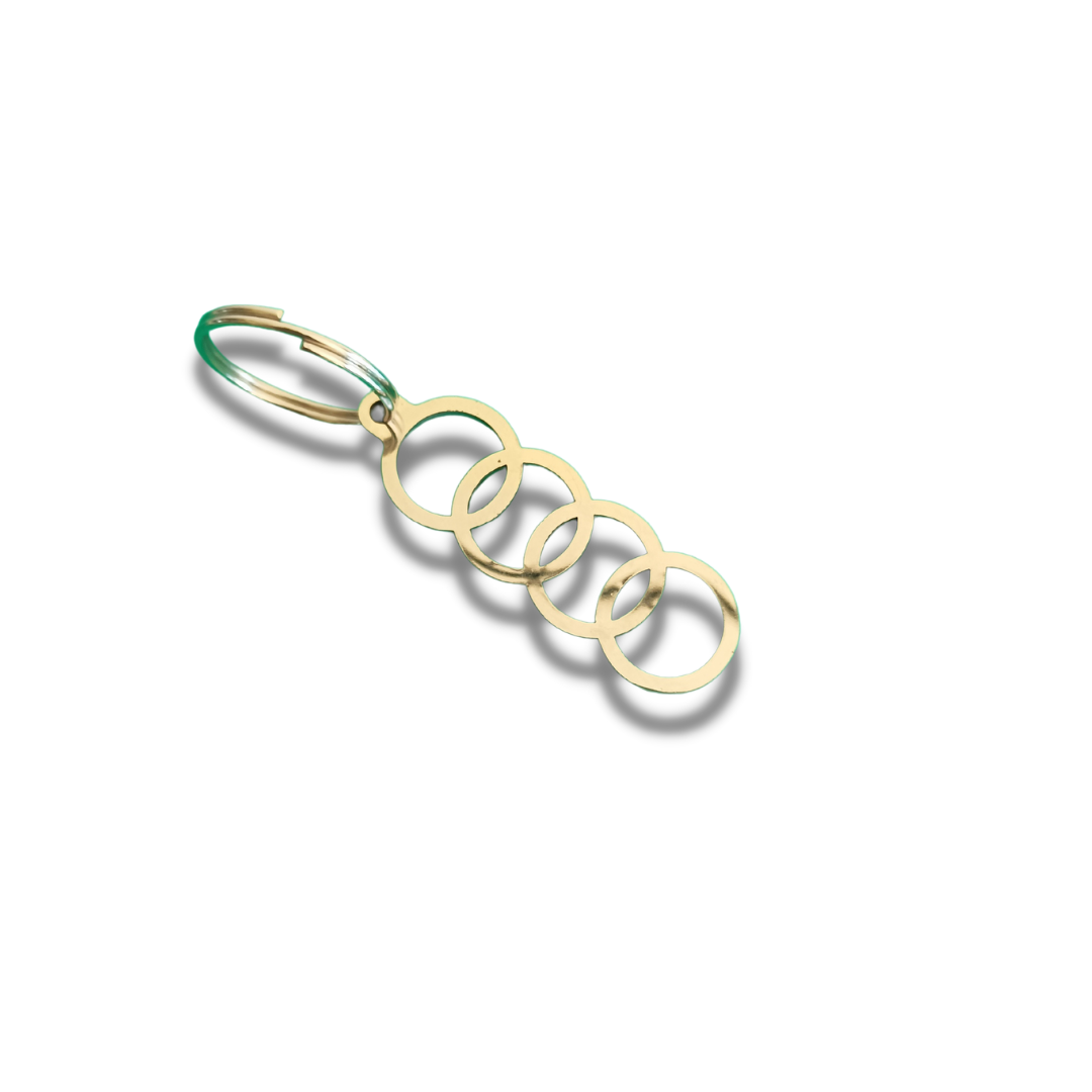 Portachiavi per auto AUDI A1 A3 A4 Q3 Q5 keychain IN ACCIAIO porta chiave regalo