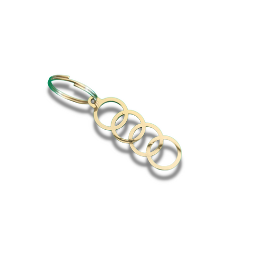 Portachiavi per auto AUDI A1 A3 A4 Q3 Q5 keychain IN ACCIAIO porta chiave regalo