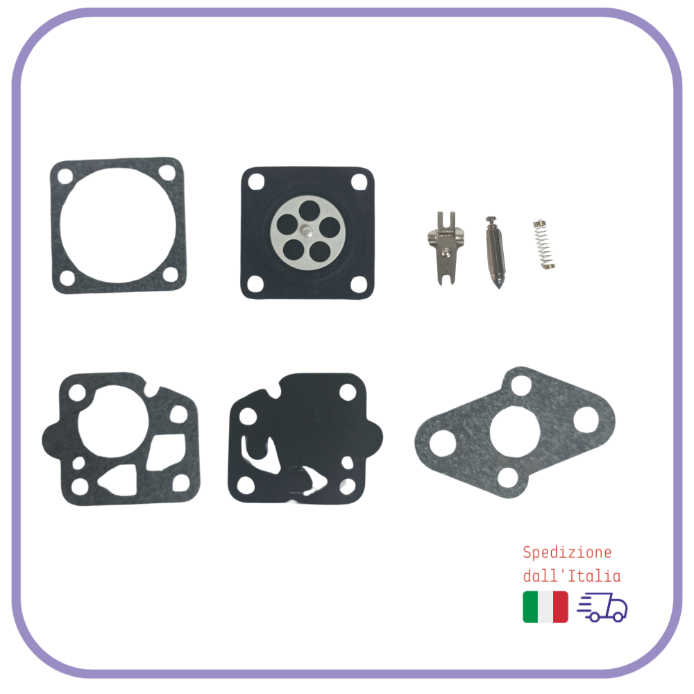 KIT MEMBRANE e guarnizione per carburatore KAWASAKI POULAN SHINDAIWA