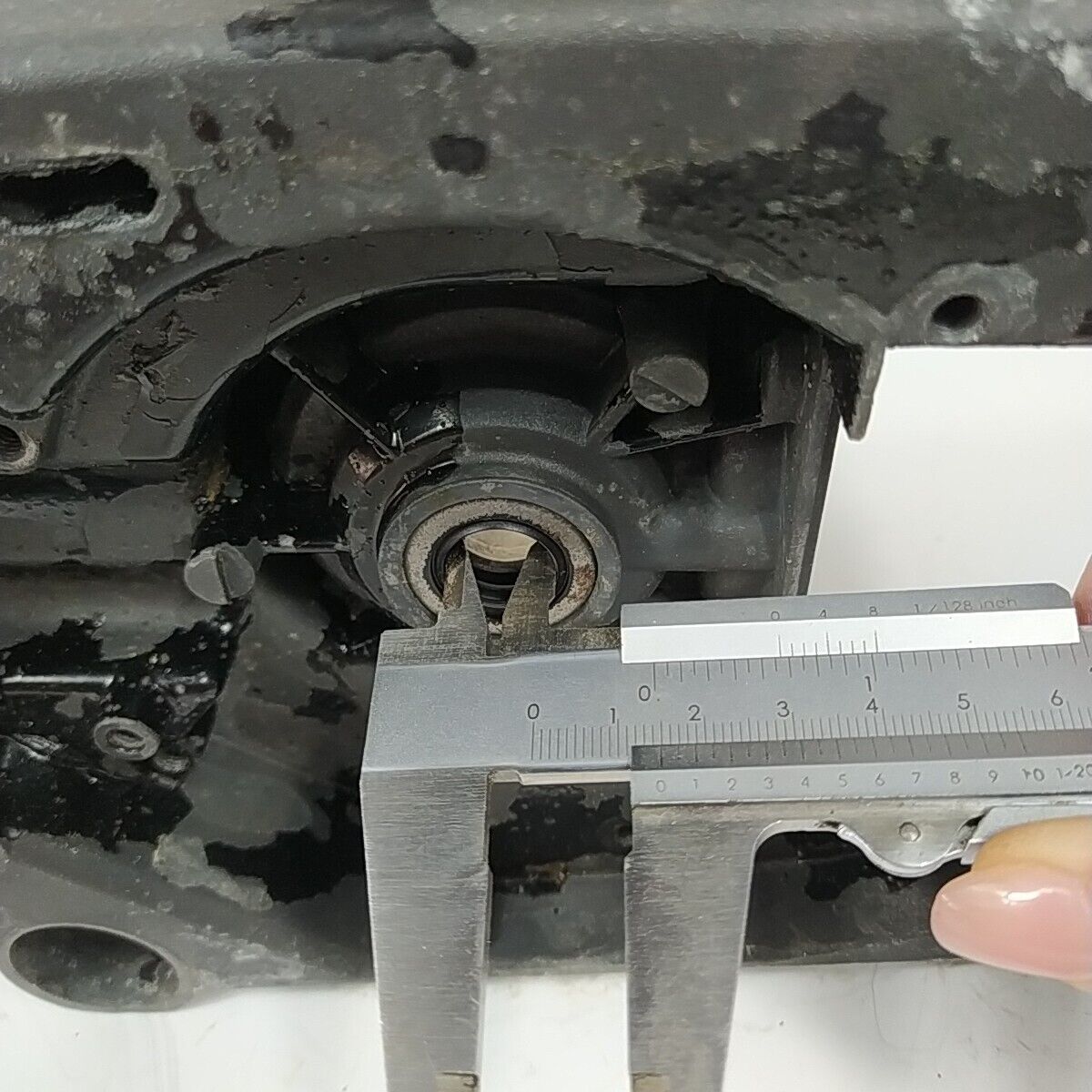 CARTER MOTORE lato sinistro VOLANO SX PER MOTOSEGA OPEM SUPER 157 ricambi usati