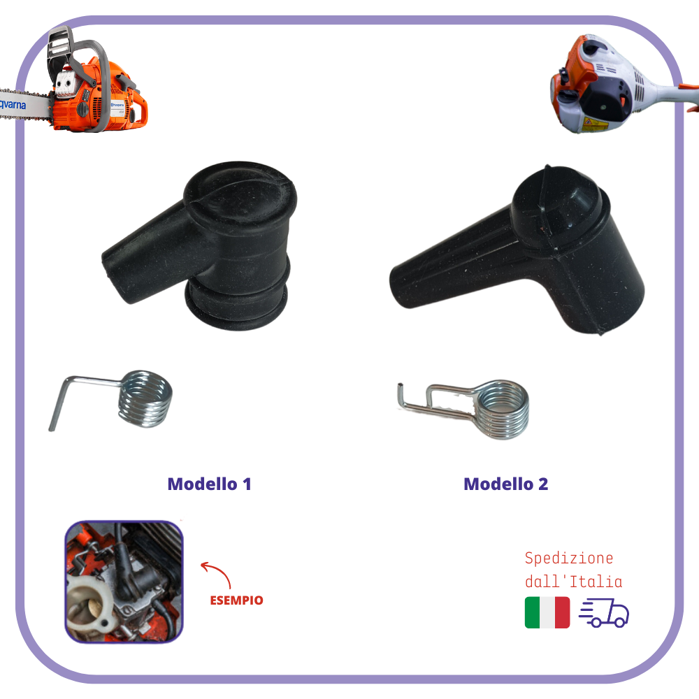 ricambi cappuccio PIPETTA candela accensione per motosega decespugliatore taglia