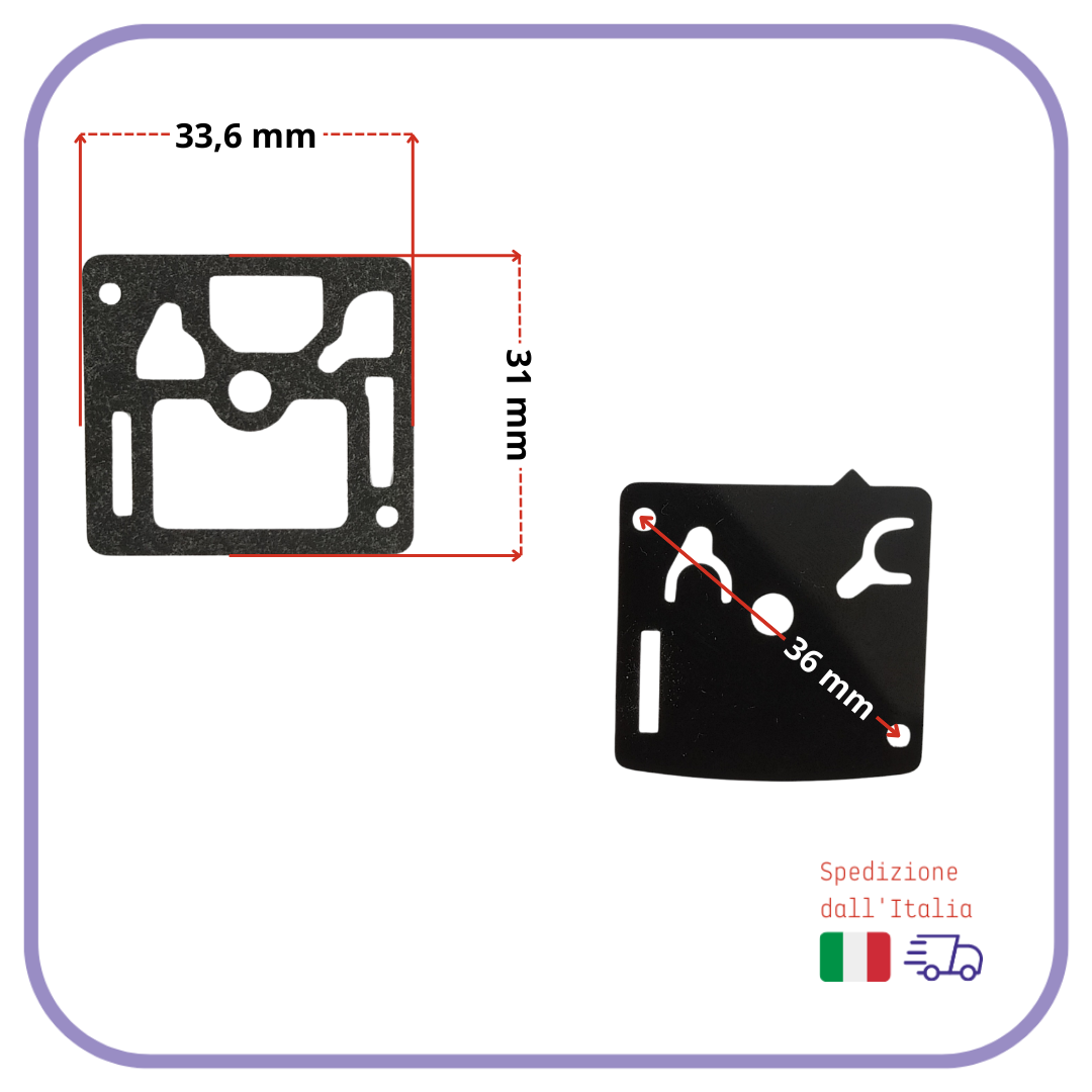 kit MEMBRANA carburatore motosega per HUSQVARNA 340 350 345 345E 340E 346 353