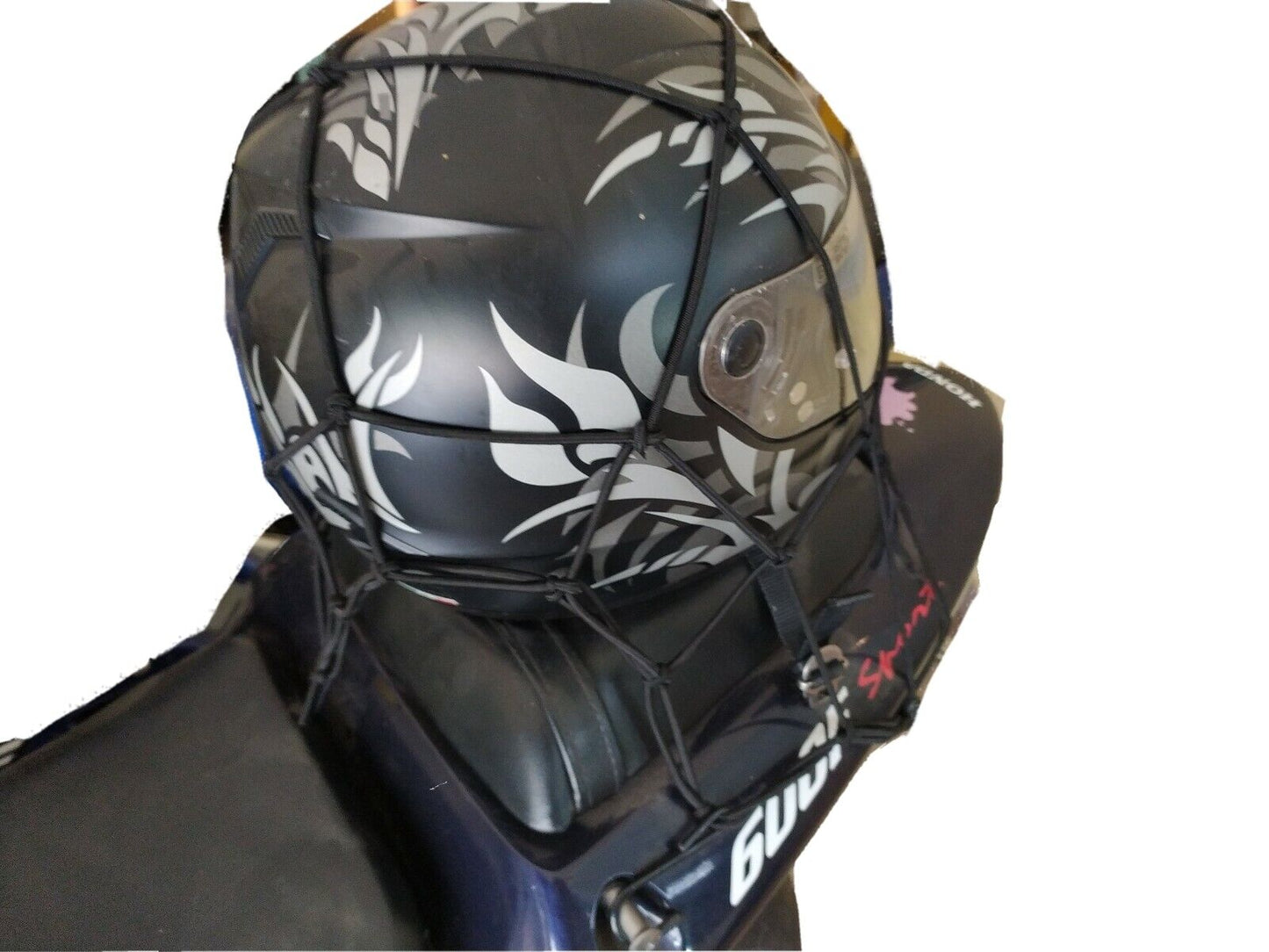 RETE ELASTICIZZATA RAGNO MOTO BICI SCOOTER NERO 90500 portapacchi