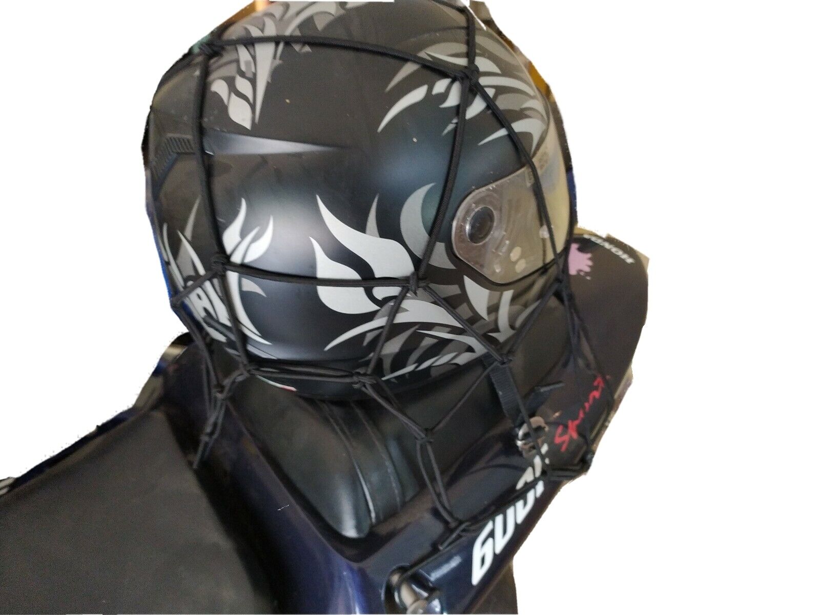 RETE ELASTICIZZATA RAGNO MOTO BICI SCOOTER NERO 90500 portapacchi