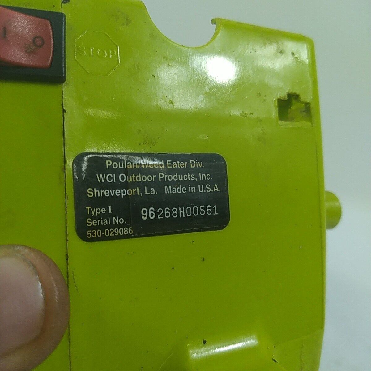 Ricambio BASAMENTO CILINDRO SERBATOIO CARBURANTE PER MOTOSEGA POULAN usato