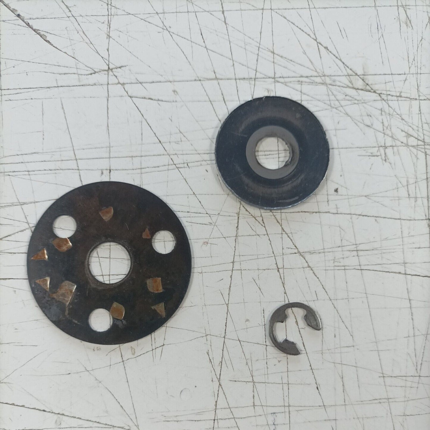 MOTOSEGA OLEOMAC OM 251 FRIZIONE E CAMPANA tamburo COMPLETA ricambi usati