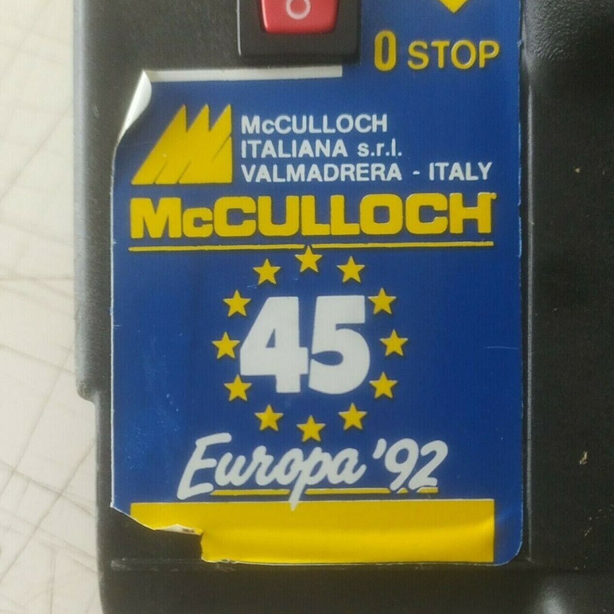 SUPPORTO E FILTRO ARIA per motosega MCCULLOCH 45 EUROPA 92 ricambi usati