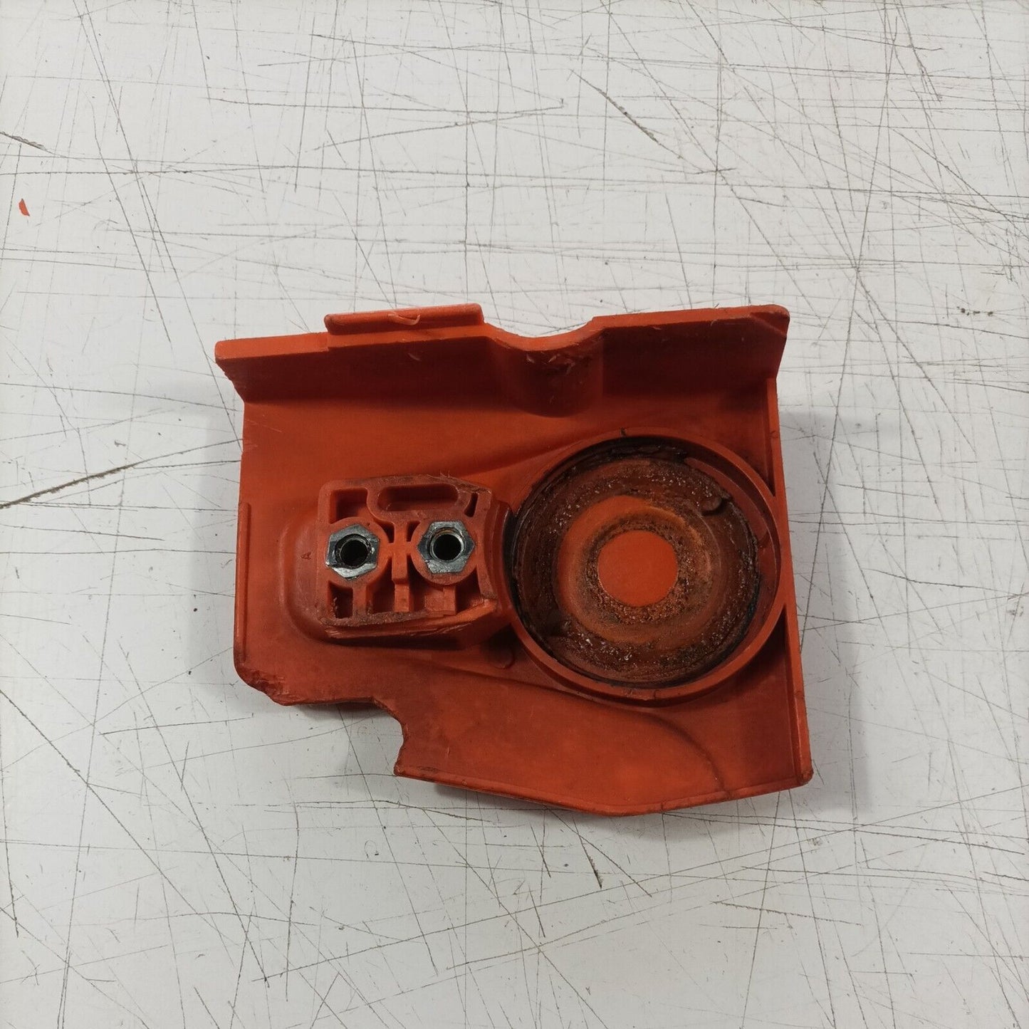 MOTOSEGA OLEOMAC 240 CARTER coperchio FRIZIONE TRASMISSIONE CATENA ricambi usati