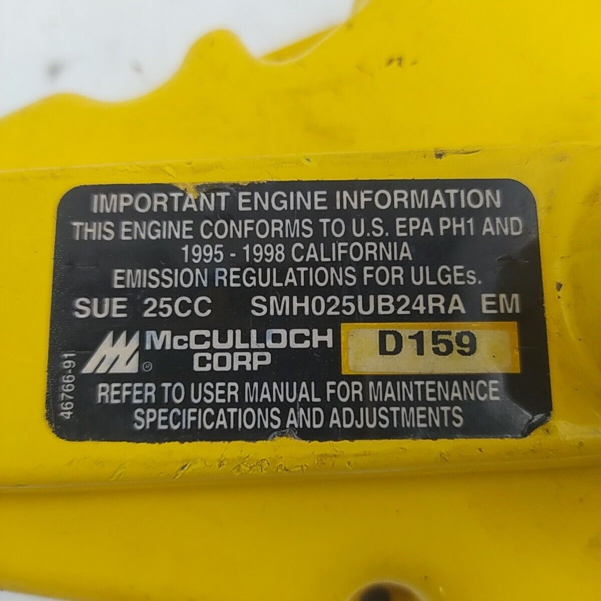 ricambio COPERCHIO tamburo CAMPANA FRIZIONE usato per MCCULLOCH PRO MAC 2000