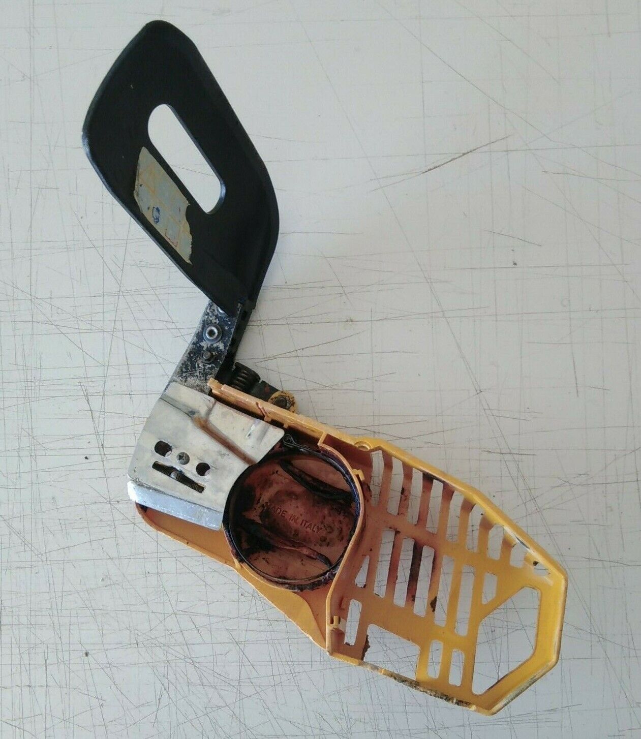 ricambio usato CARTER CATENA FRENO coperchio FRIZIONE MOTOSEGA CASTOR ALPINA 45