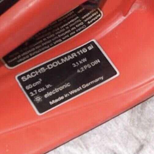 Ricambio usato comando LEVA ARIA CARBURATORE starter per motosega DOLMAR 116 si