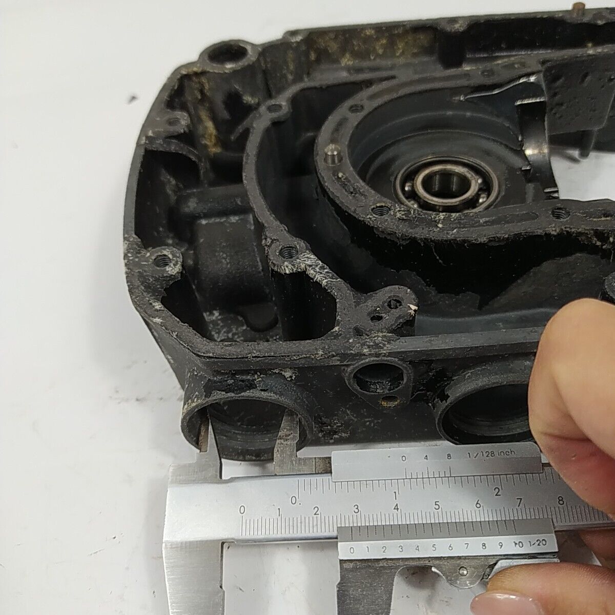 CARTER MOTORE lato sinistro VOLANO SX PER MOTOSEGA OPEM SUPER 157 ricambi usati