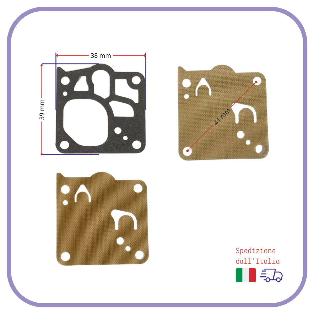 kit MEMBRANE membrana GUARNIZIONE carburatore per WALBRO D11 K10 D10 K15 K11 WJ