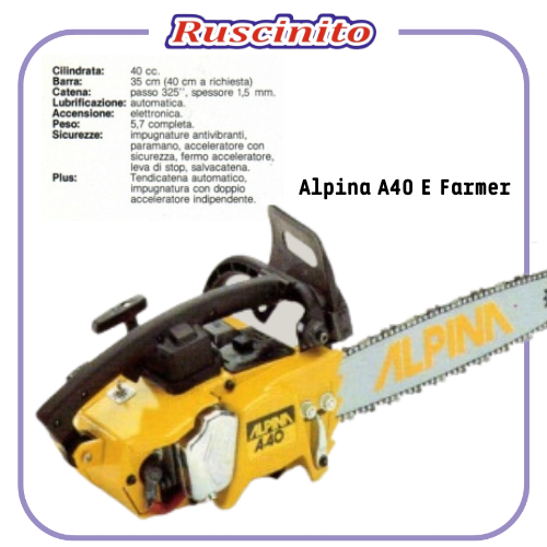 TAPPO SERBATOIO olio originale PER MOTOSEGA ALPINA castor A 40 ricambi usati