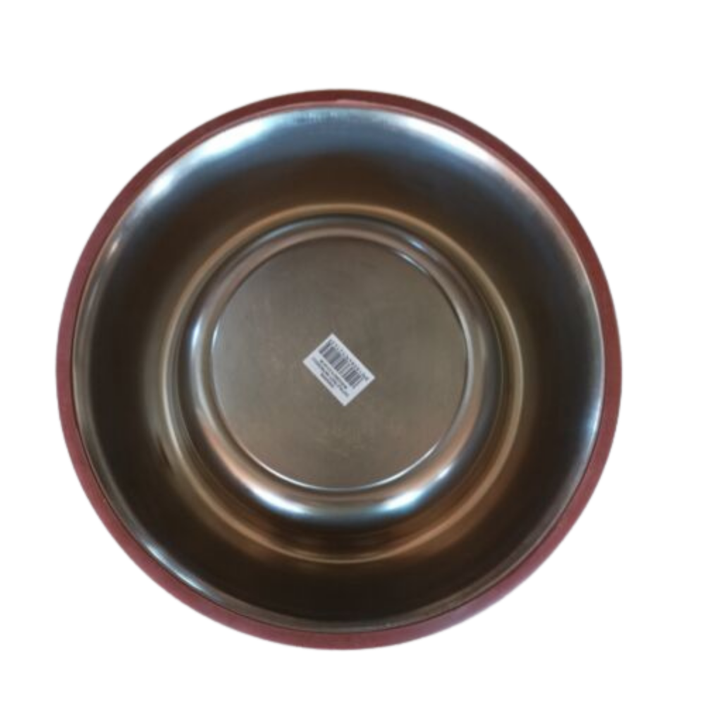 CIOTOLA PER CANE IN ACCIAIO PER ACQUA E CIBO CON BASE IN GOMMA DIAMETRO ø26 cm