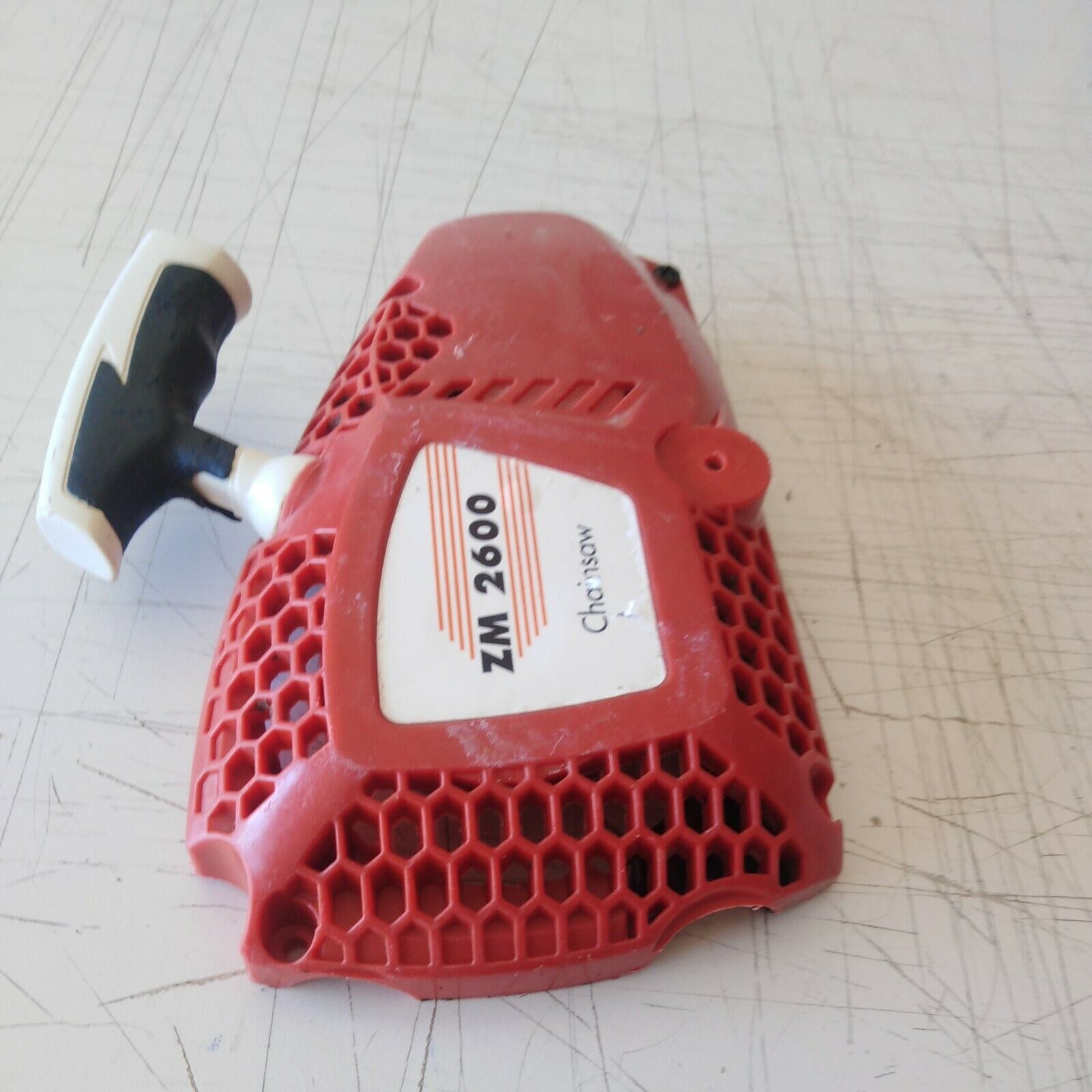 coperchio avviamento TRASCINATORE MOTOSEGA ZM 2600 CHAINSAW 25cc ricambi usati
