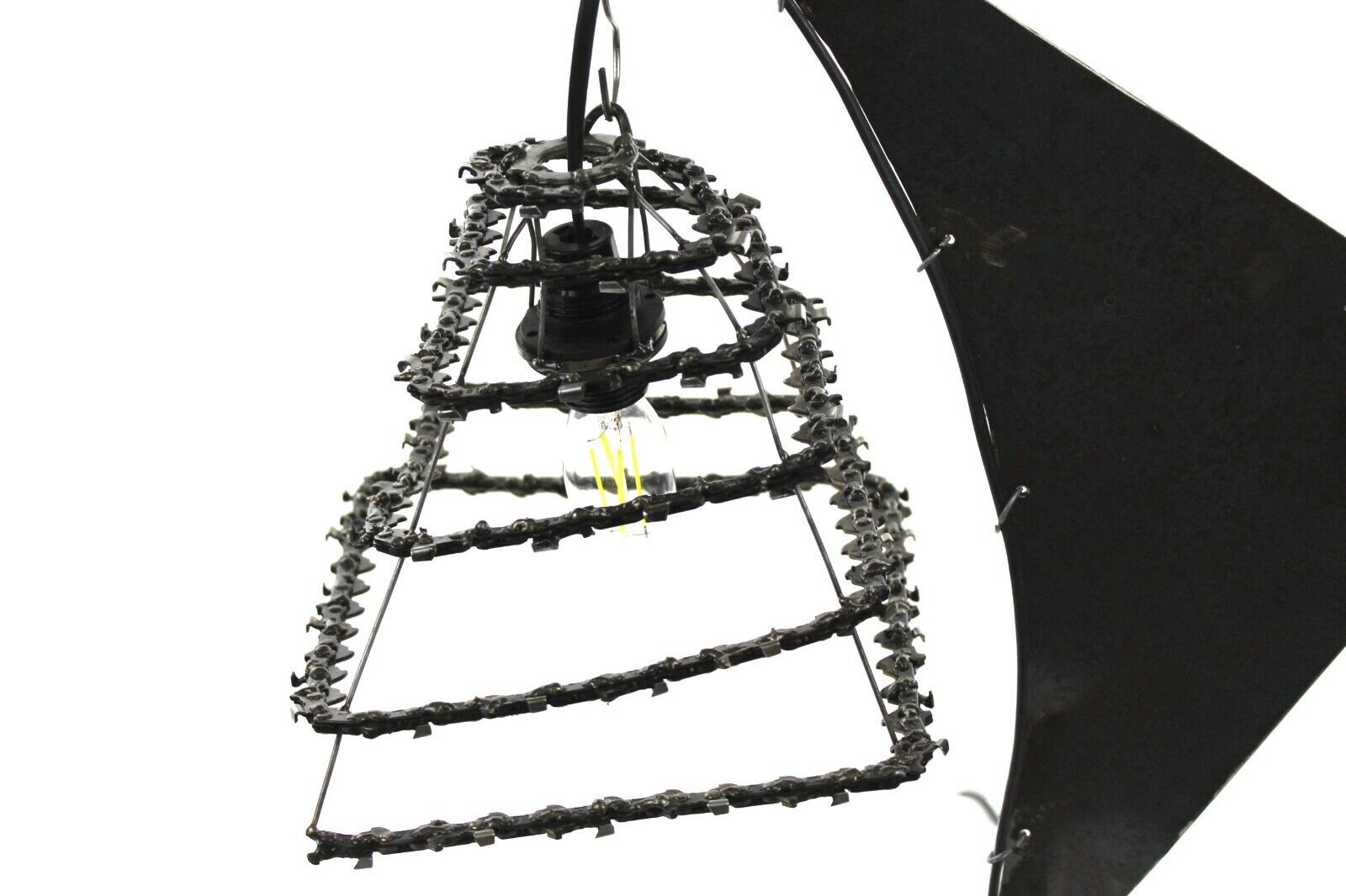 lampada da scrivania tavolo ARTIGIANALE comodino per camera da letto in metallo